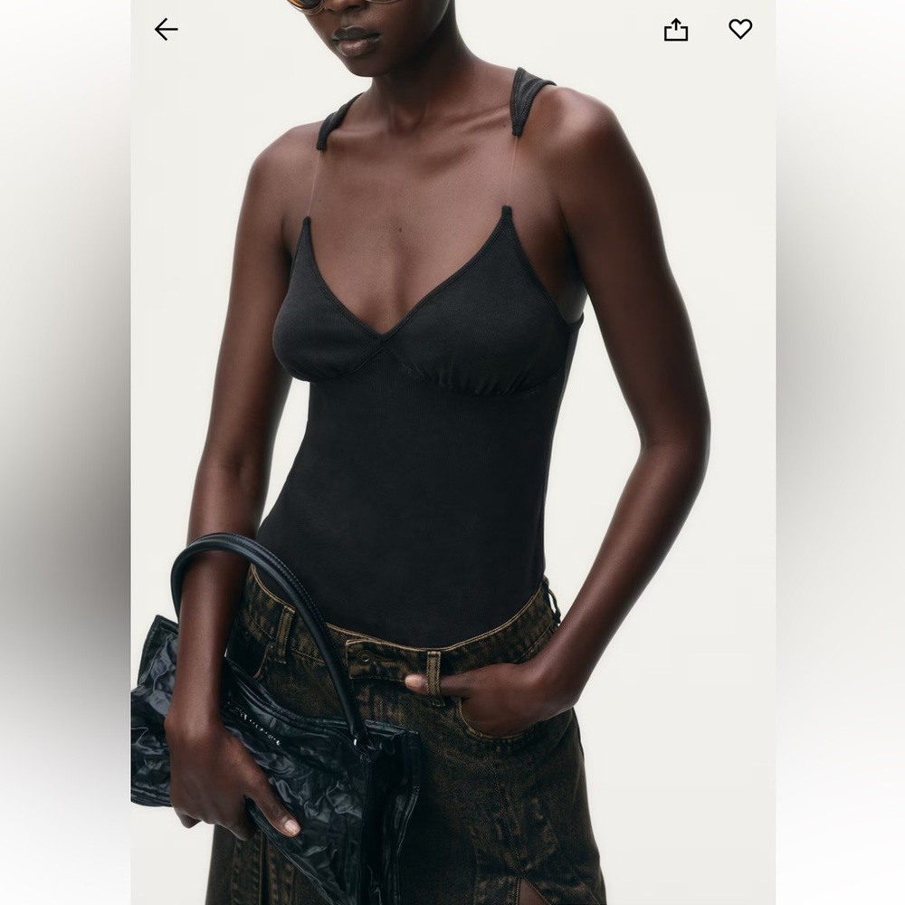 NWT GLENN MARTENS H&M RIBBED TANK TOP - Picture 2 of 5